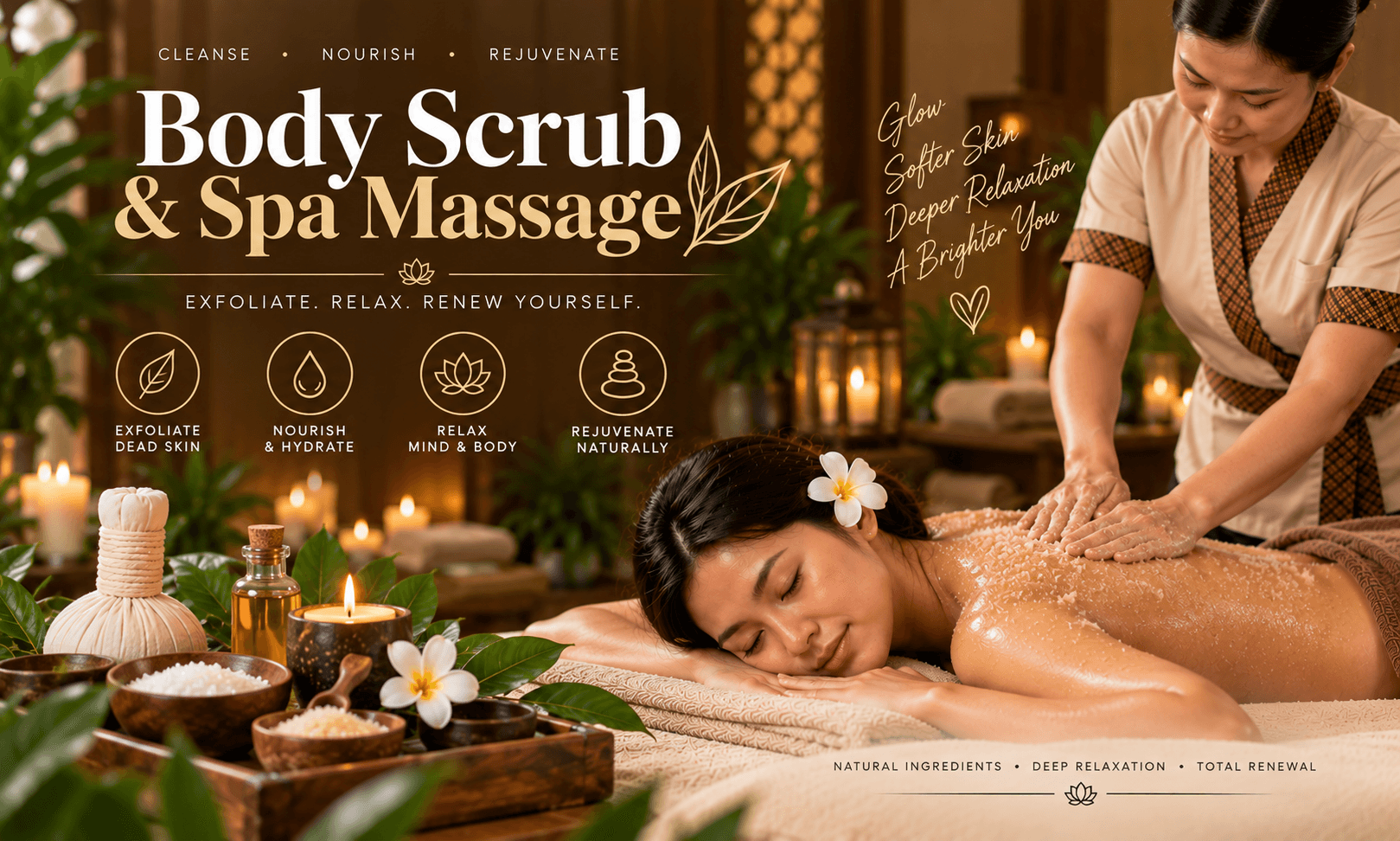 Body scrub and spa treatment