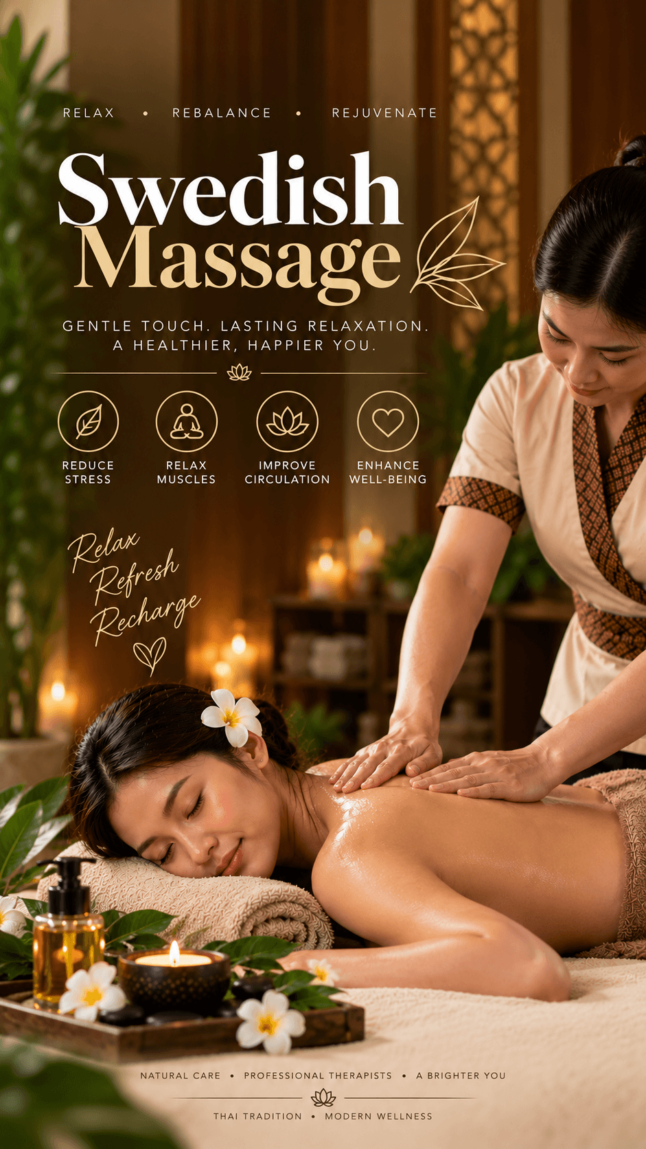 Relaxing Swedish oil massage